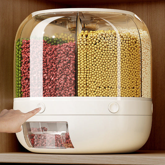 Rotary Dividing Coarse Grain tank Barrel Household Storage Box